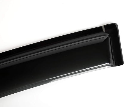 Side Window Deflector Visor Rain Guard, Outside Mount Tape-on Shatterproof Dark - Image 5