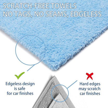 CARCAREZ Microfiber Towels for Cars, Car Drying Wash Detailing Buffing - Image 3