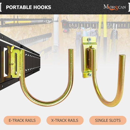 10 Pack 4" E Track J Hooks Heavy Duty Galvanized Steel E-Track Tie Down - Image 4