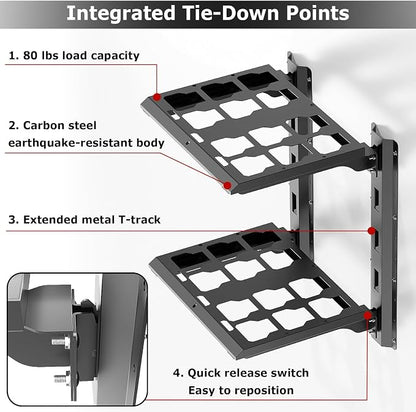 Upgraded Carbon Steel 2-Shelf Racking Kit, 48-22-8480 Compatible - Image 4