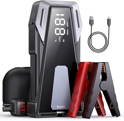 Portable Car Battery Jump Starter 6000A 21800mAh, Car Battery Jumper Starter by BUTUREVAC