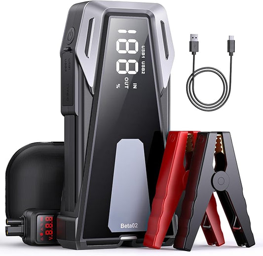 Portable Car Battery Jump Starter 6000A 21800mAh, Car Battery Jumper Starter by BUTUREVAC