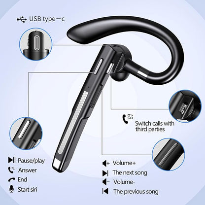 Bluetooth Headset, Wireless Bluetooth Earpiece - Image 7