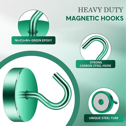 Neosmuk Magnetic Hooks, Cruise Ship Essentials, 80lb+ Heavy Duty Magnetic Hooks - Image 5