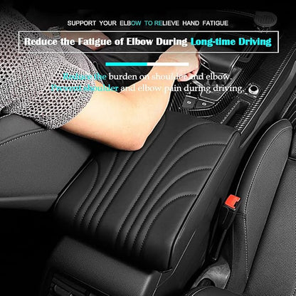Upgraded Car Center Console Pad, Elbow Rest Pillow, PU Leather Armrest Cushion - Image 2