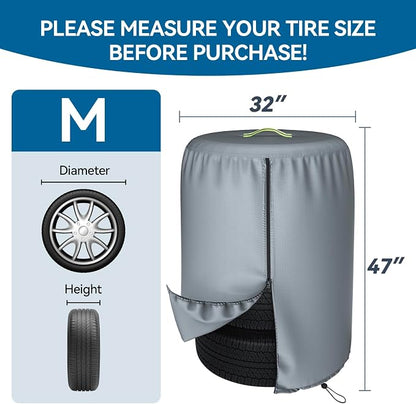 Durable 600D Tire Storage Bag, Large Tyre Dust Protective Cover - Image 6