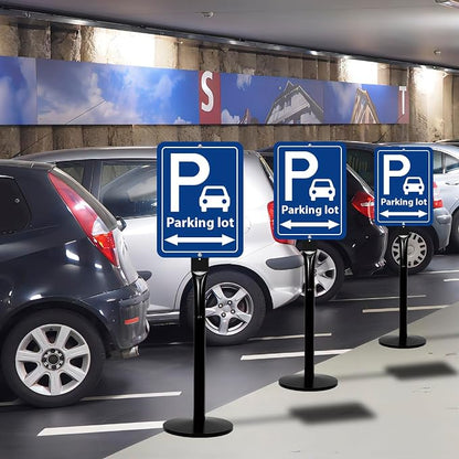 Parking Sign Post with Base - Image 8