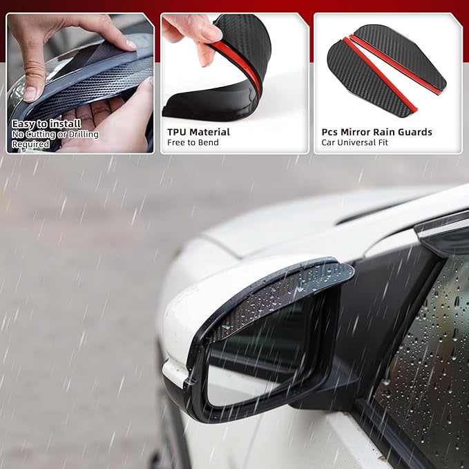 4 PCS in-Channel Rain Guards Fit - Image 7