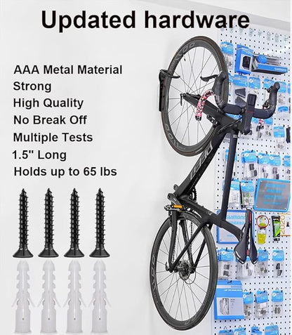 Dirza Bike Rack Garage Wall Mount Bike Hanger Storage System Vertical Bike Hook - Image 4