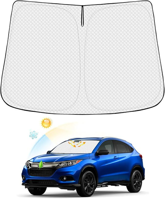 Windshield Sun Shade for Honda HR-V 2016-2022 HRV Accessories Thicken 6-Layer by Canvcle