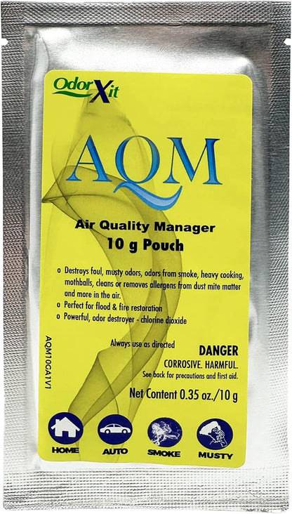 AQM by OdorXit, Air Quality Manager Chlorine Dioxide Odor Removal Packet by OdorXit