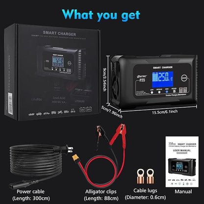 25Amp Lithium Battery Charger, 12V and 24V Lead-Acid Battery Charger, Battery - Image 7