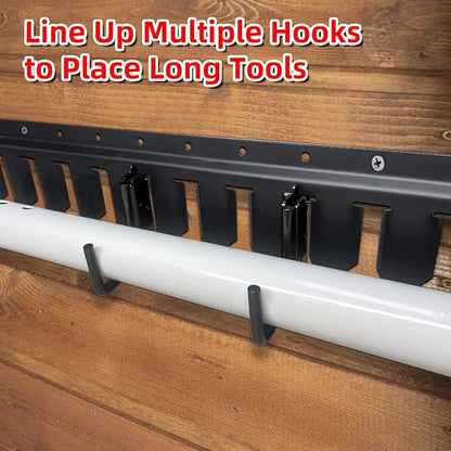 12PCS E Track J Hooks Heavy Duty E Track X Track Steel Hanger, Spring Fitting E - Image 5