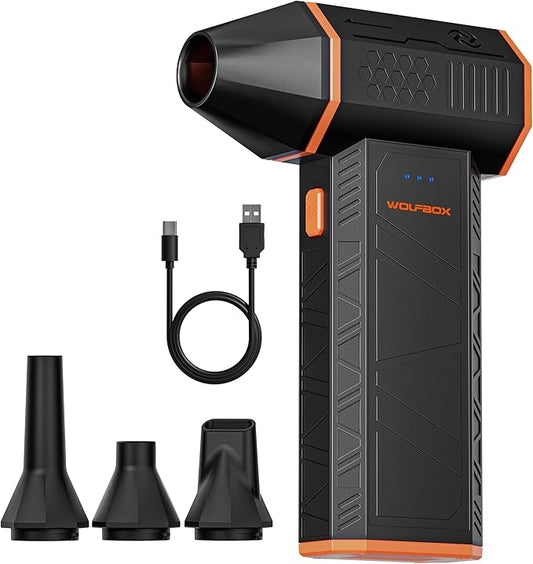 WOLFBOX MF50 Electric Air Duster-110000RPM Super Power Cordless Air Duster by WOLFBOX