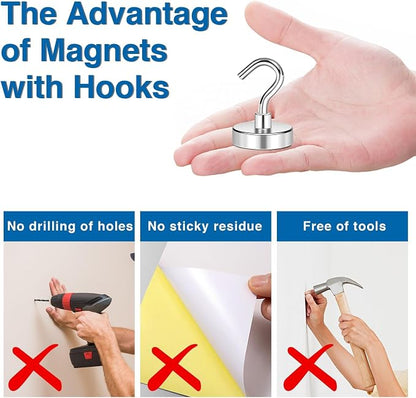 LOVIMAG Magnetic Hooks for Cruise Cabins, 110lbs Magnetic Hooks for Classroom - Image 5