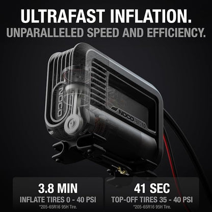 NOCO AIR10: UltraFast 10A Tire Inflator - 12V Portable Air Compressor Pump - Image 3