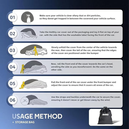 10 Layers Car Cover Custom Fit for BMW Z4 E85, Waterproof All Weather for - Image 6