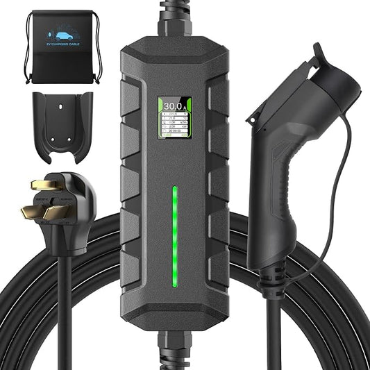 Level 2 EV Charger ETL Certified, 30A 7.2KW Home Charging Station, Plug-in NEMA by Morec