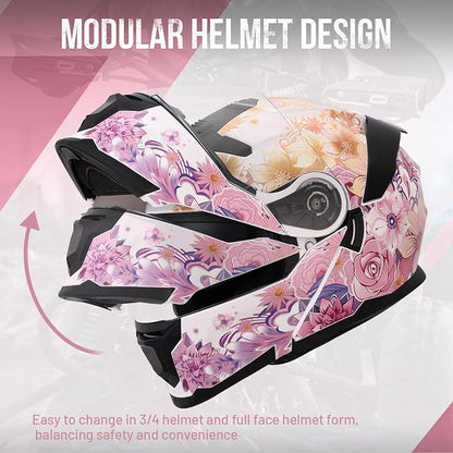 Modular Motorcycle Helmets Full Face Flip up Street Bike Motorcycle Helmet - Image 8