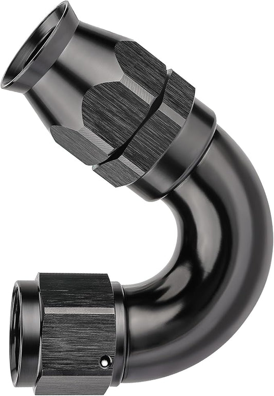 EVIL ENERGY 6AN 150 Degree PTFE One Piece Full Flow End Hose Fitting Aluminum by EVILENERGY