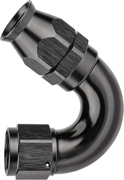 EVIL ENERGY 8AN 150 Degree PTFE One Piece Full Flow End Hose Fitting Aluminum by EVILENERGY