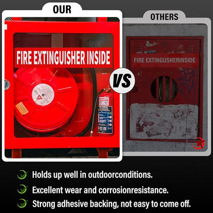 Madrigal Fire Extinguisher Inside Sticker Sign, Weatherproof & UV Protected - Image 5