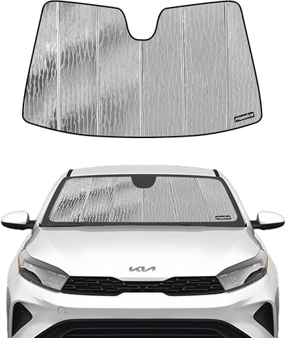 Windshield Sun Shade for Kia Forte 2019-2024, Front Window Sunshade Shield by Pigenius