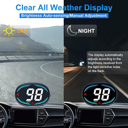 SinoTrack HUD GPS Speedometer Universal Car Heads-up Display 2.7inch MPH Speed - Image 5