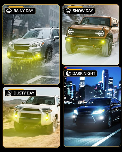 Auxbeam Color Play Series SAE Fog Lights, 3 Inch LED Fog Lights - Image 9
