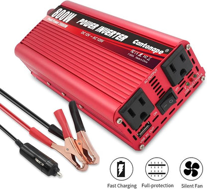 800 Watt Car Inverter DC 12V to 110V/120V AC Converter Power Inverter - Image 5