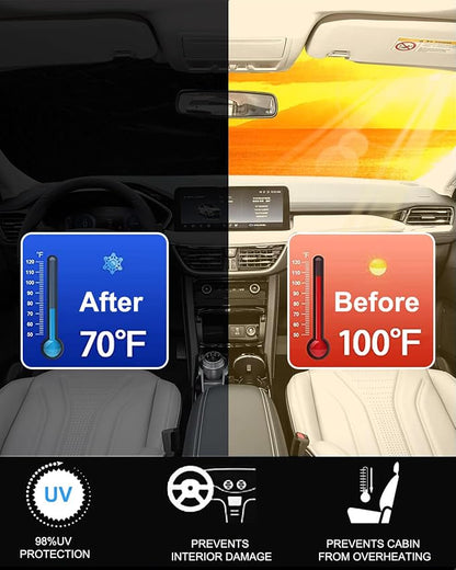 2025 Upgrade Front Windshield Sunshade fit - Image 2