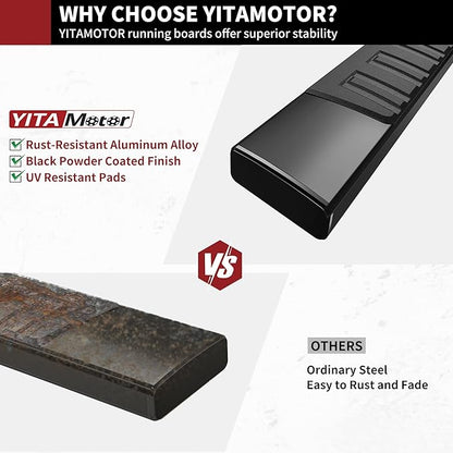 YITAMOTOR Running Boards 6 inches OE Style Aluminum Side Steps, Nerf Bars - Image 3