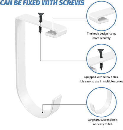 4-Pack Heavy Duty Add-On Flat Hook Accessory - Image 5