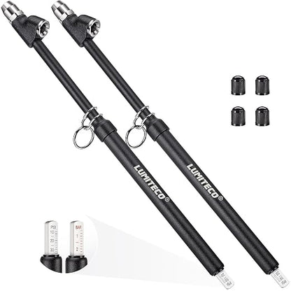 2-Pack Dual Head Tire Pressure Gauge, Heavy Duty Truck Tire Air Gauge Range by LUMITECO