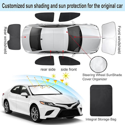 TINGLU Window Shades for Toyota Camry 2018-2024 Accessories Car Side Full - Image 3