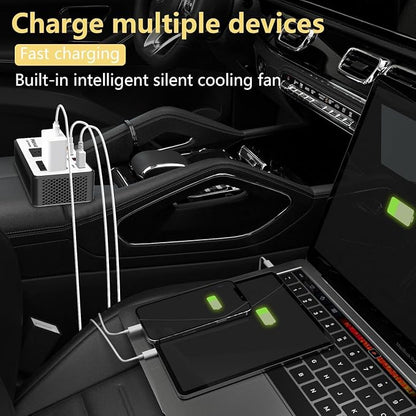 300W Car Power Inverter 12V to 110V，PiSFAU DC to AC Car Plug in Adapter Outlet - Image 2