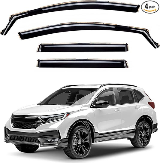 Window Deflectors Smoke Tinted in-Channel Side Window Vent Visor Deflectors by Unknown