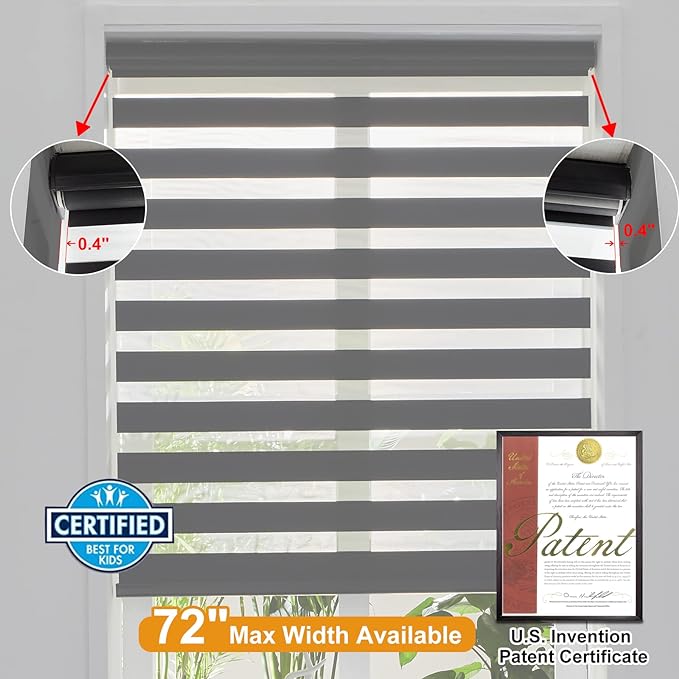 Persilux Custom Size Cordless Zebra Blinds - Image 4