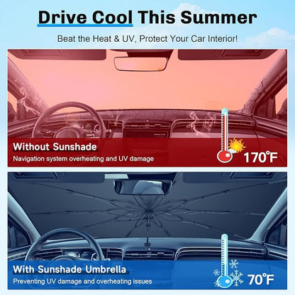 SXCY for 2022-2024 2025 Hyundai Tucson Windshield Umbrella Sunshade for 2024 - Image 7