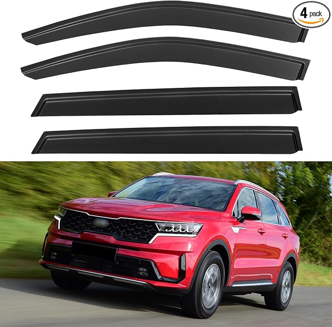 Window Visors Rain Guards Shield by YQAUTEC