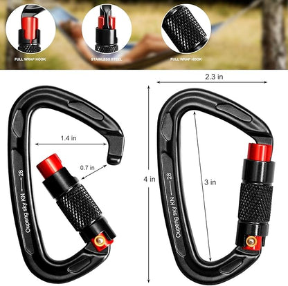 Auto Locking Carabiner Clips - Image 3