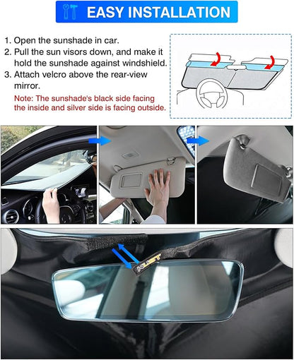 KUST Windshield Sun Shade for Toyota Crown 2023 2024 2025 Accessories Window - Image 6