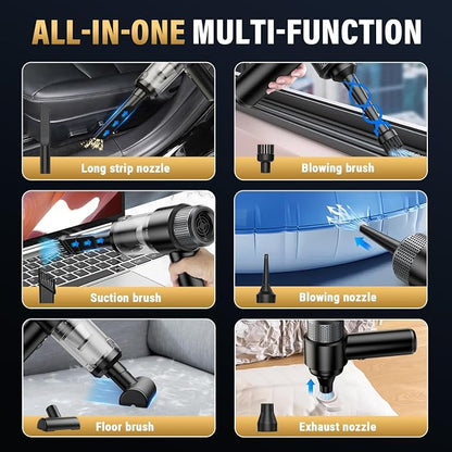 Handheld Car Vacuum Cleaner, 16000PA Car Vacuum Portable Cordless, 4 in 1 Air - Image 6