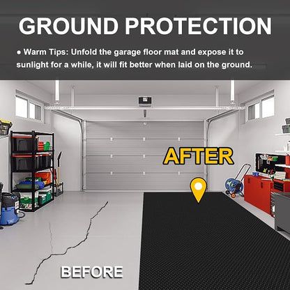 Garage Floor Mat 2.8mm Thickness PVC Garage Flooring Roll Diamond Plate Floor - Image 3