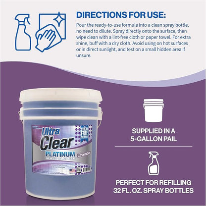 Ultra Clear Platinum Glass Cleaner, Crystal Clear Streak-Free Shine Polished - Image 5
