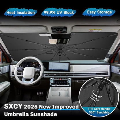 SXCY for 2024 2025 Hyundai Santa Fe Windshield Umbrella Sunshade 2024 2025 - Image 4