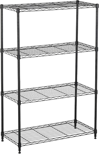 Displays By Jack 4 Tier Wire Shelving Unit Storage Rack, Metal Heavy Duty by DisplaysByJack