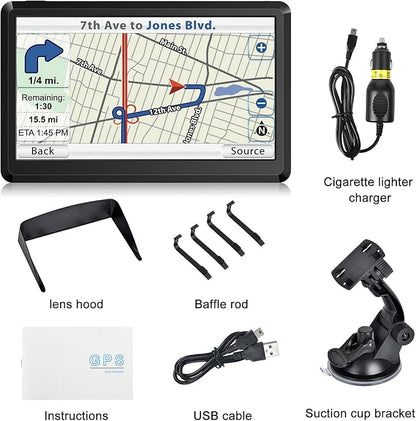 GPS Navigator for Car, Latest 2025 Map 7 inch Touch Screen Car GPS 256-16GB - Image 7