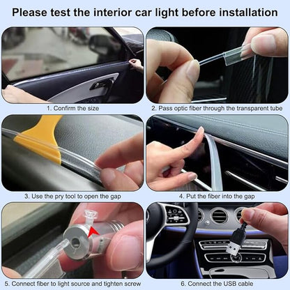 Interior Car Lights with Wireless APP & Remote Control, 9 in 1 RGB Car Ambient - Image 6