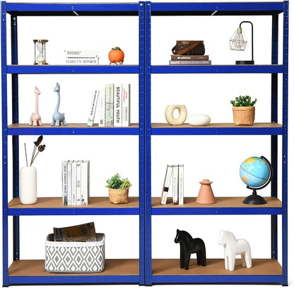 ERGOMASTER 5 Tier Utility Shelves Rack Garage Heavy Duty Steel Metal Shelving by ERGOMASTER